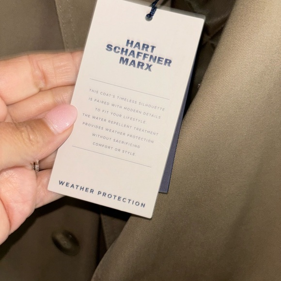 Hart Shaffner  Marx men’s trench coat 42R New!! - Picture 4 of 6